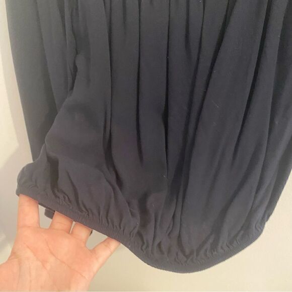 BRANDY Melville Off the Shoulder Black Long Sleeves Top • One Size - Picture 3 of 5